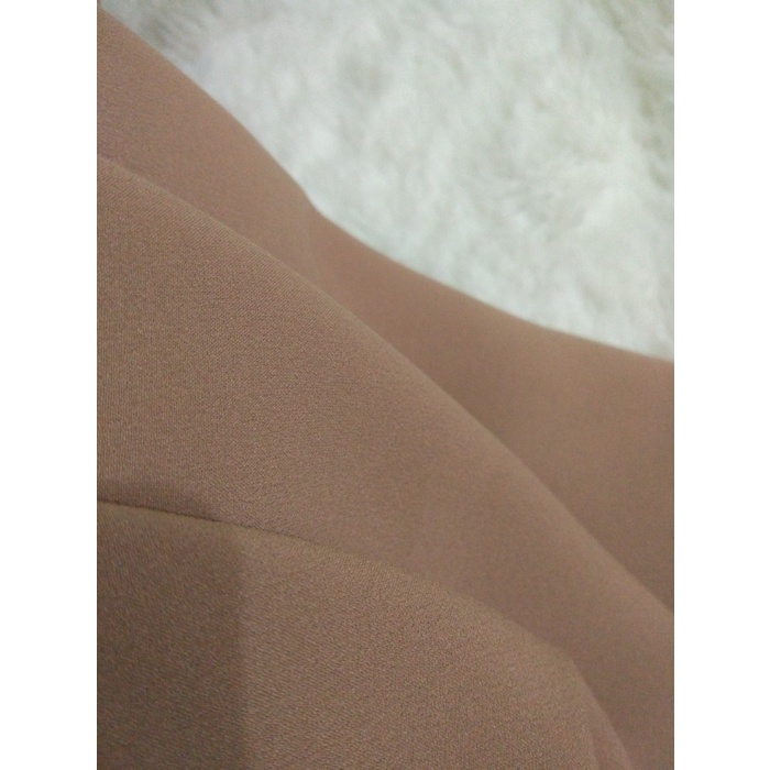 PASHMINA- KAIN DIAMOND CREPE PREMIUM MURAH (0,5 METER) - HITAM -PASHMINA.