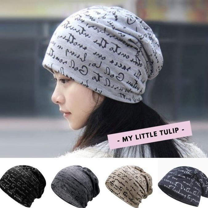 Topi Kupluk Beanie Hat Katun Topi Naik Gunung Penutup Kepala Turban