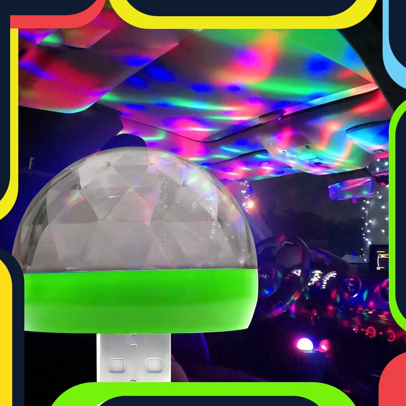 Bayar Ditempat Magic Ball Lampu LED RGB USB Atmospere DJ Light Sound Control