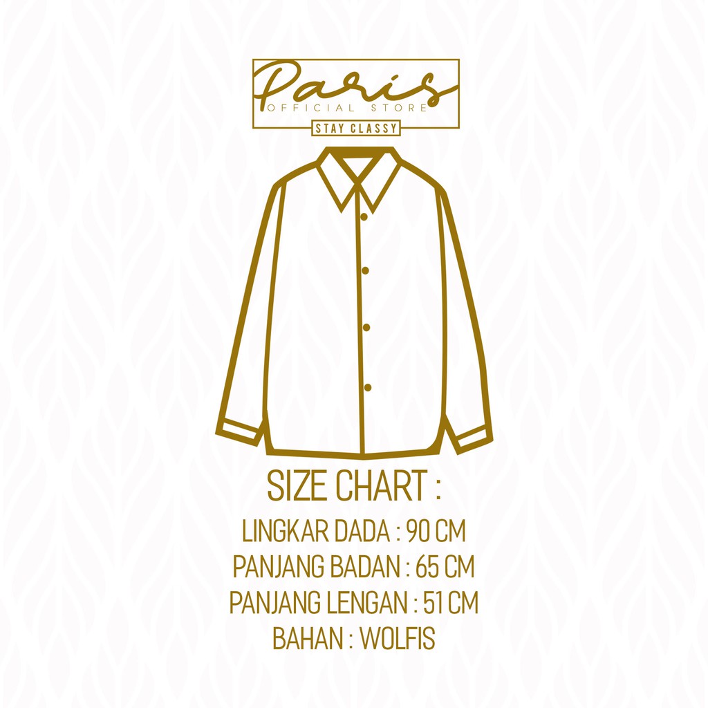 Kemeja Wanita Salur Atasan Blouse Monalisa Stripe Lengan Panjang Korean Style Motif Garis Garis Wolfis-8