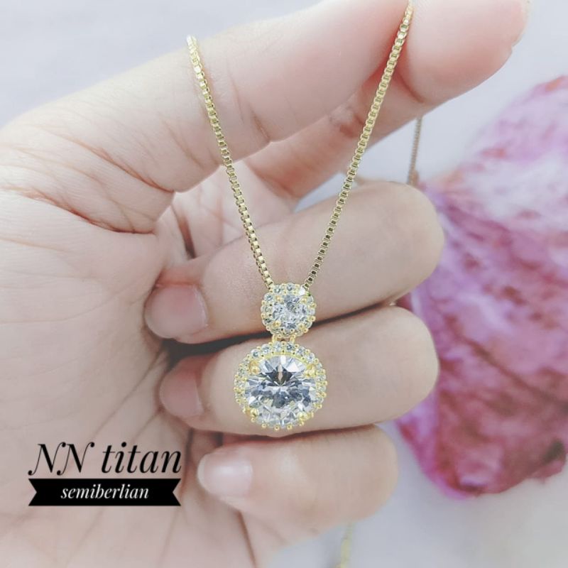 TiTanium kalung wanita AN7