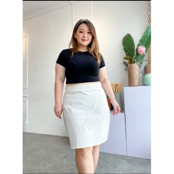 rok mini scuba / rok span pendek fashion / rok kantoran pendek / rok pesta wanita