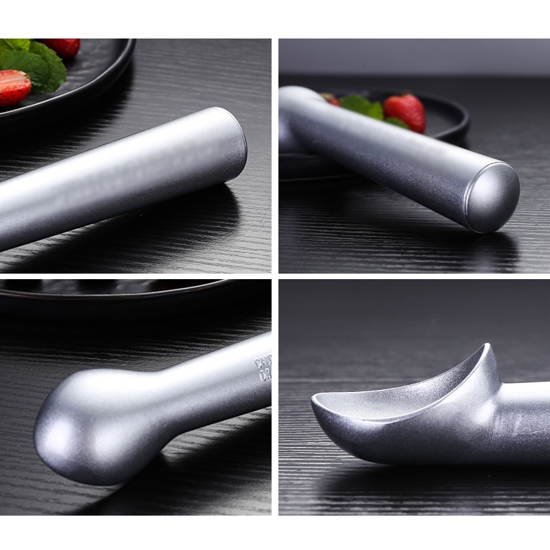 [Portable Aluminum Alloy Non-stick Anti-feeze Ice Cream Scoop ][3 Types Ice Cream Tools]