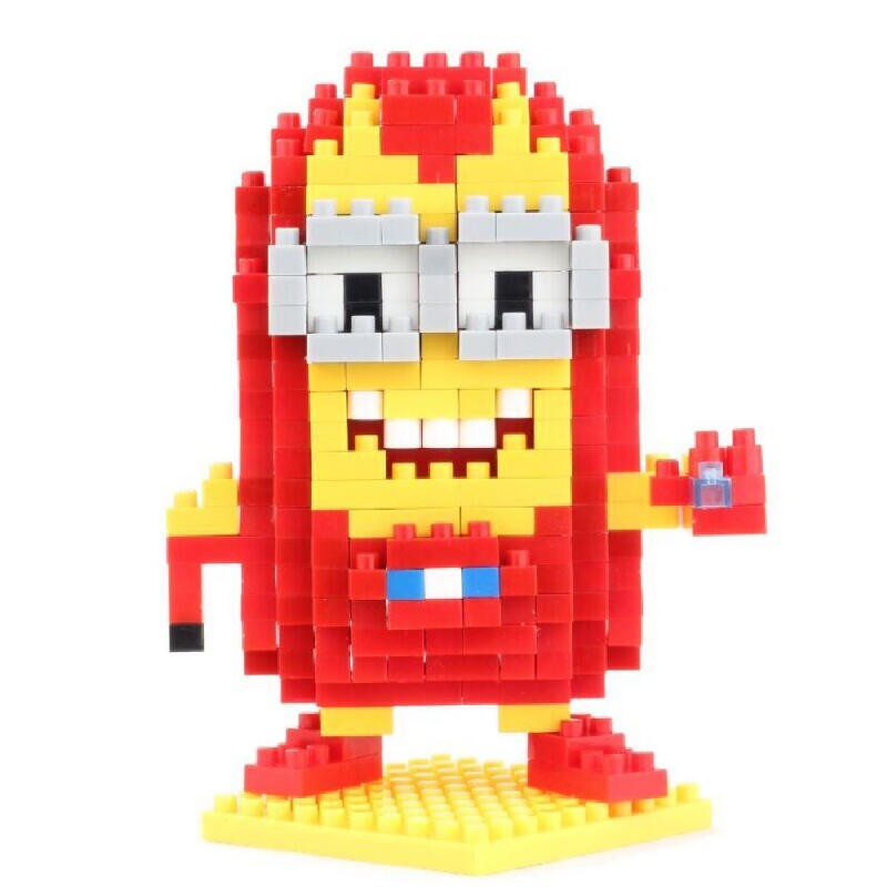 Mainan Lego Bricks Karakter Minion Ironman Costume Multicolor 330pcs