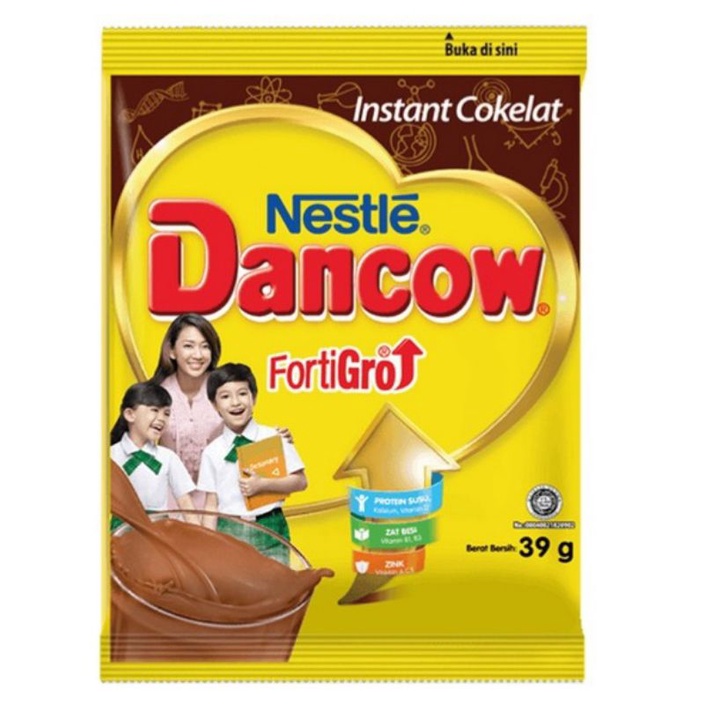 Dancow Sachet Coklat Fortigro 39 Gram 1 Saset