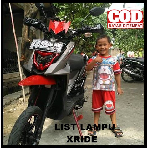 Promo Bisa Bayar Di Tempat List Lampu /Tameng Lampu Xride modif PNP