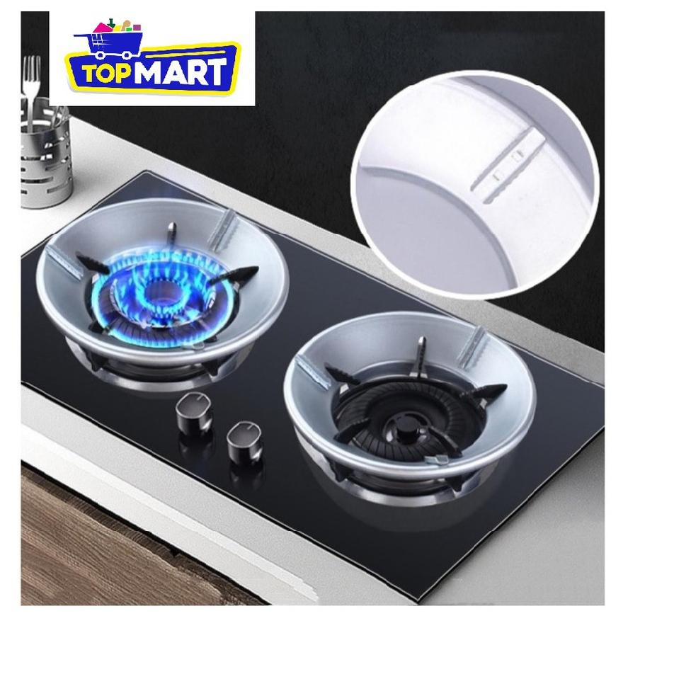 (T-ELR (✔ TATAKAN KOMPOR GAS ANTI ANGIN & SLIP KAKI 4-5 TERMURAH Alas Tatakan Cover Kompor Gas Porta