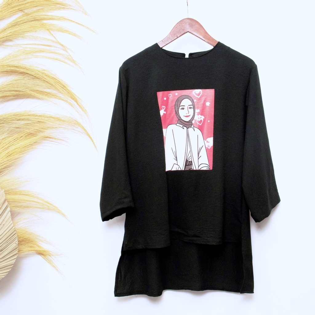 [COD] Shazfa.apparel - Pakaian Muslim wanita Gina Tunik