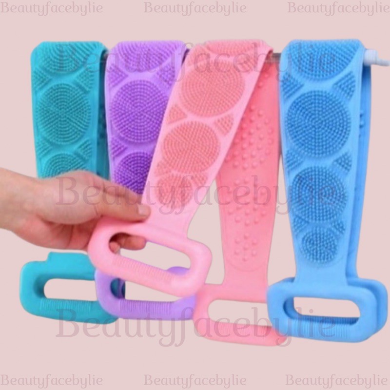 Silicone Lembut Penggosok Badan Sikat Punggung Badan Silikon Alat Gosok