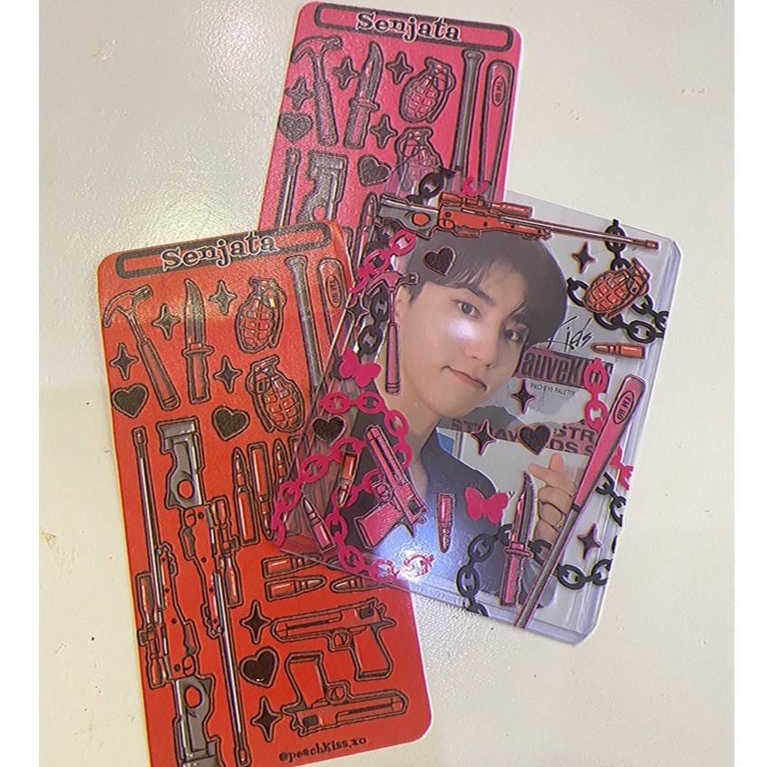 Stiker Dekorasi Deco Photocard / Journal / Polcos Senjata (Waterproof) by @peachkiss.xo