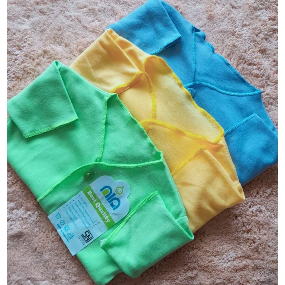 3pcs BAJU BAYI LENGAN PENDEK NEWBORN-BAJU BAYI PREMIUM-BAJU BAYI MURAH SNI