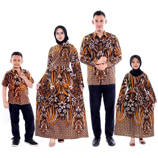  Batik  keluarga COUPLE  BATIK  AYAH  IBU  ANAK  Shopee Indonesia