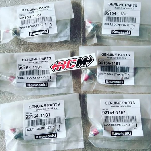 BAUT PIRINGAN CAKRAM DISK KAWASAKI KLX HARGA PER BIJI 1PCS ORI ORIGINAL KAWASAKI KGP ASLI 92154-1181