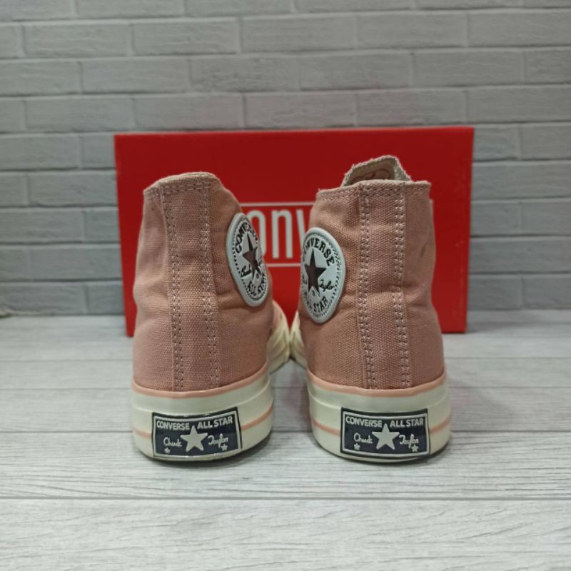 sepatu converse 70s high peach glossy sepatu converse original