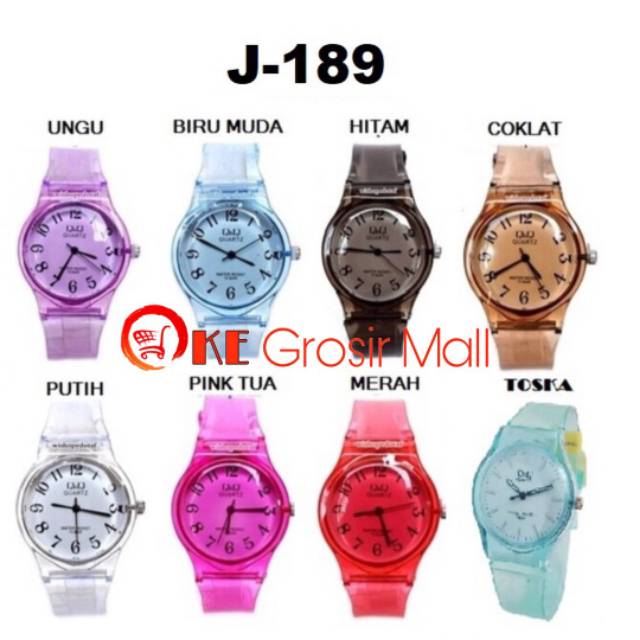 Jam Tangan Transparan J-189 / Jam Tangan Fashion / Jam Tangan Analog