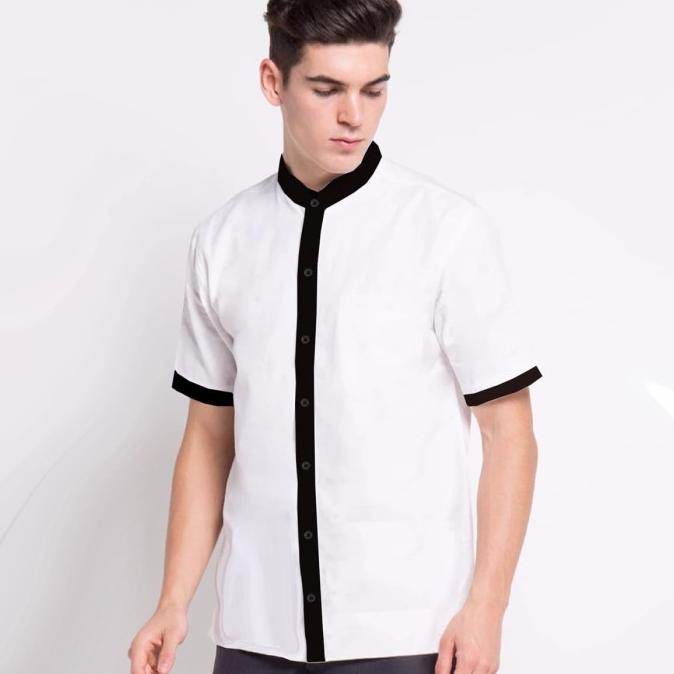 VM Kemeja Koko Krah Shanghai pendek Putih