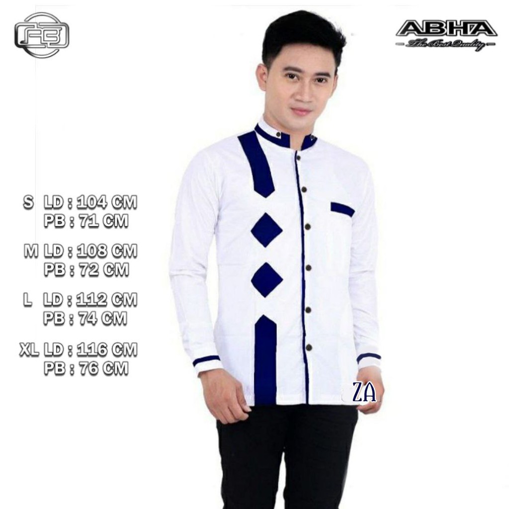 koko warna putih | koko pria | baju koko dewasa | baju koko warna putih polos