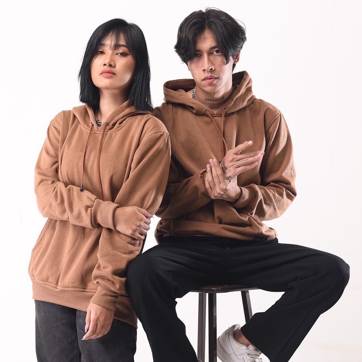 Mcvois Sweater Hoodie Polos Moca Pria Wanita Premium