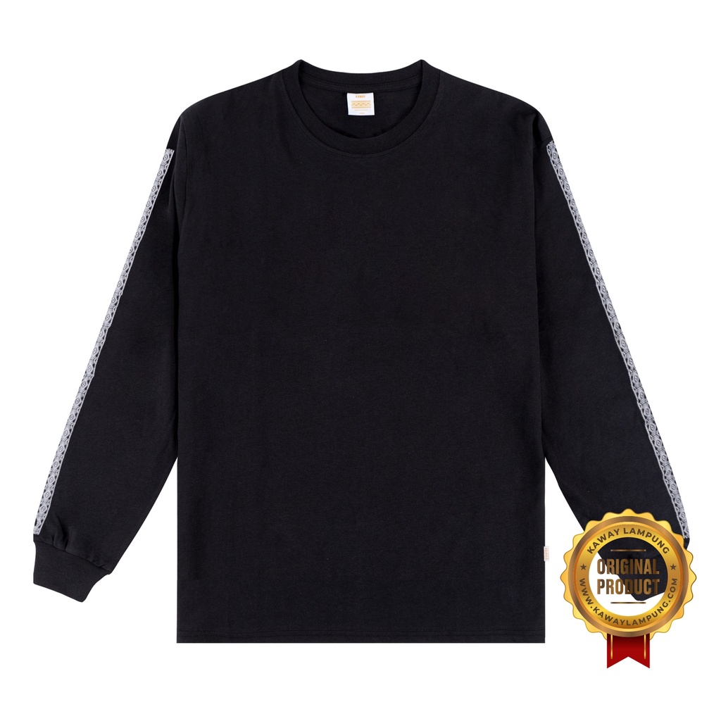 Kaway T-shirt Kaos LIST WOV LS BLACK