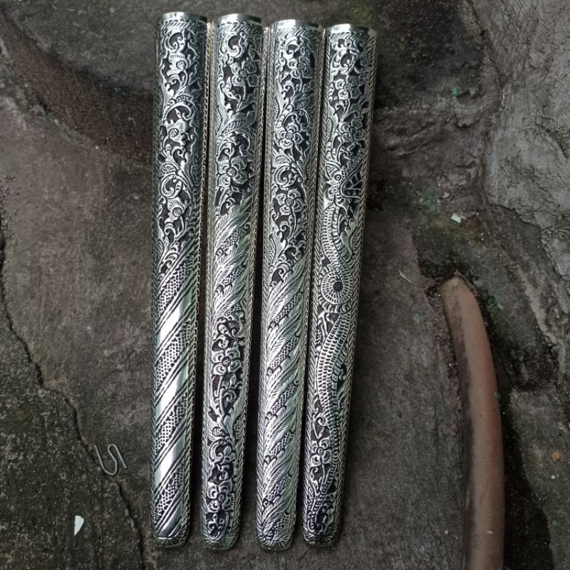 pendok solo motif lapis perak sangupan trbal 0.3mm