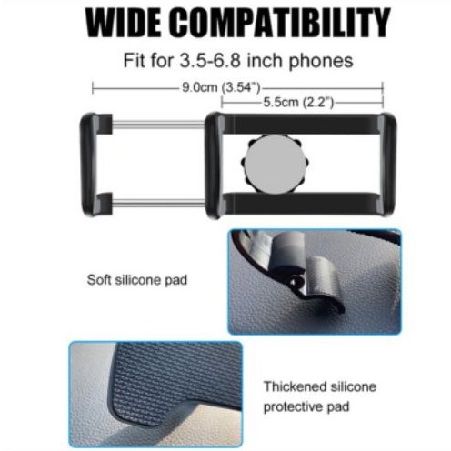 HD22 CAR Mount jepit dasbor penyangga HP mobil dengan holder-u 360 rotasi CAR Holder