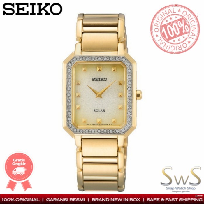 Seiko Solar SUP444 P1 SUP444P1 Original Jam Tangan Wanita