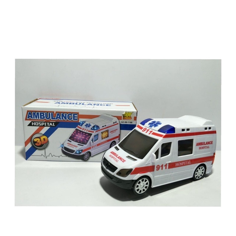 MAINAN MOBIL AMBULAN 89-1189/ MOBIL AMBULANCE MINI / MOBIL MAINAN BUNYI
