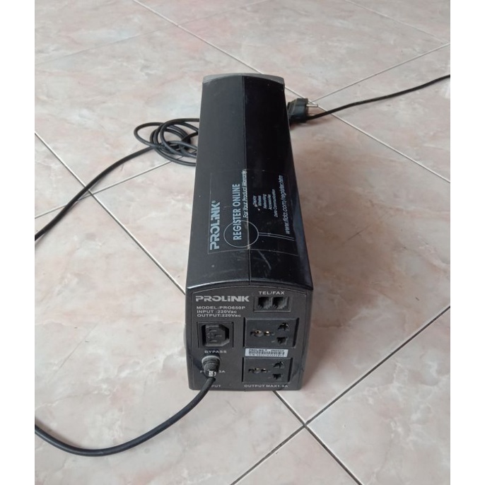 UPS PROLINK PRO 650P TANPA BATTERY