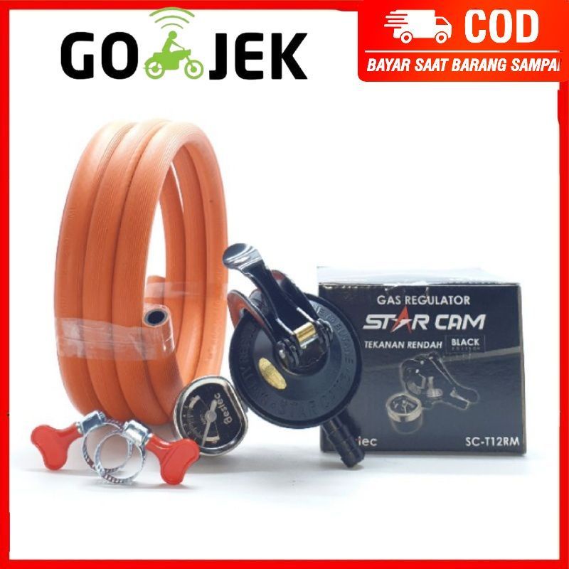 Regulator Lpg Starcam Meter - Regulator Gas Lpg - Pengaman Gas Double Safety