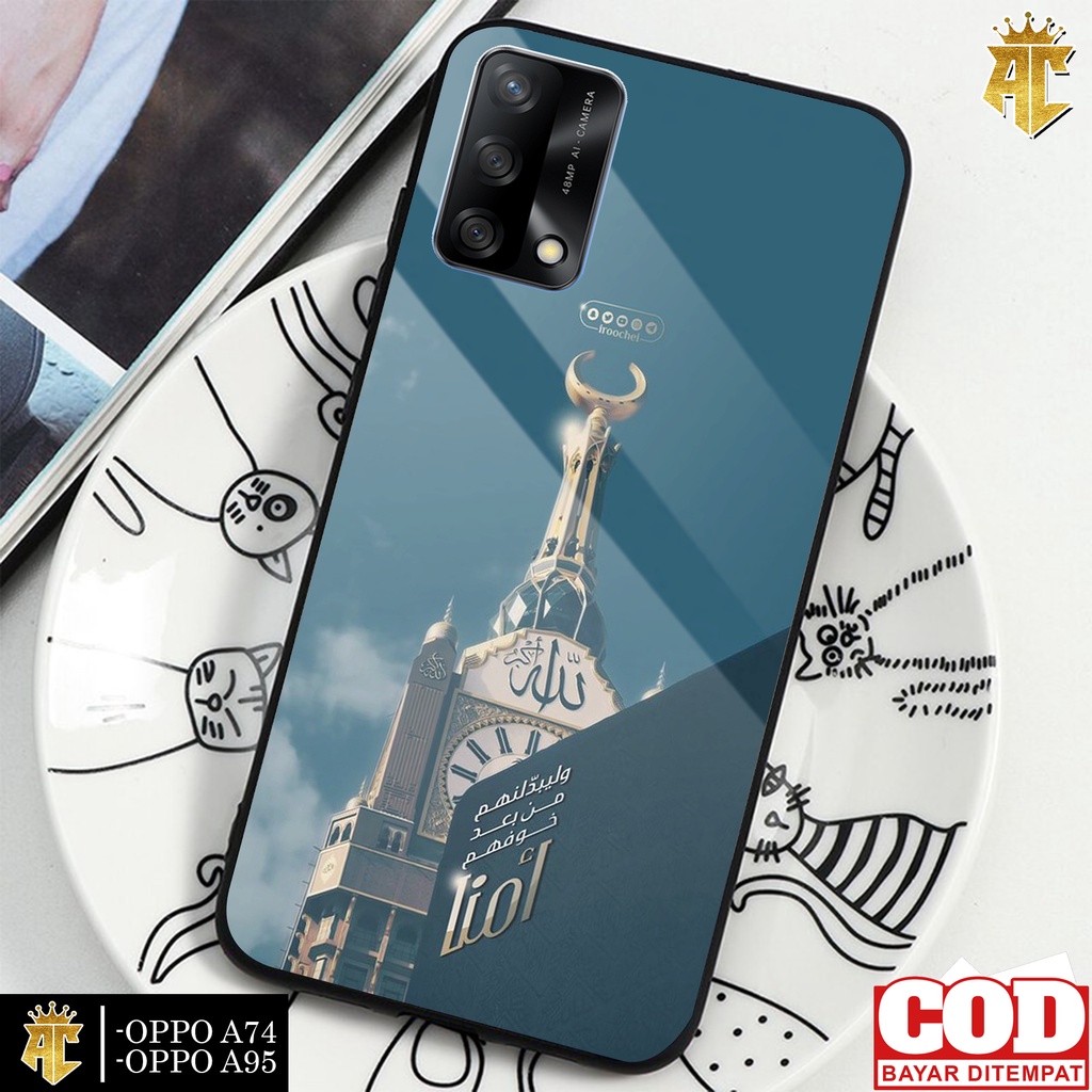 Case OPPO A74/OPPO A95 - Casing OPPO A74/OPPO A95  Terbaru 2021 AERO CASE [ ISLAMIC ] Silikon OPPO A