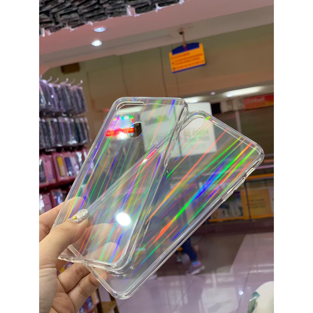 CASE CASING SAMSUNG A10 M10 / A6 / A6 PLUS / A8 / A8 PLUS / S9 / S9 PLUS TPU UV CLEAR RAINBOW IMPORT