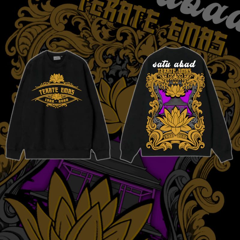 SWEATER PSHT TERBAIK SATU ABAD TERATE EMAS BISA COD GE4