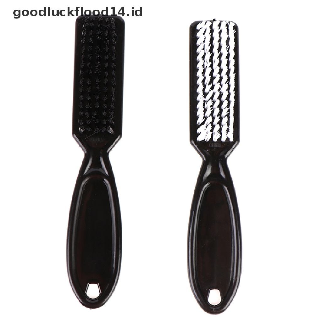 [OOID] Comb Scissor Cleaning Brush Barber Shop Skin Fade Vintage Oil Head Shape Carving ID