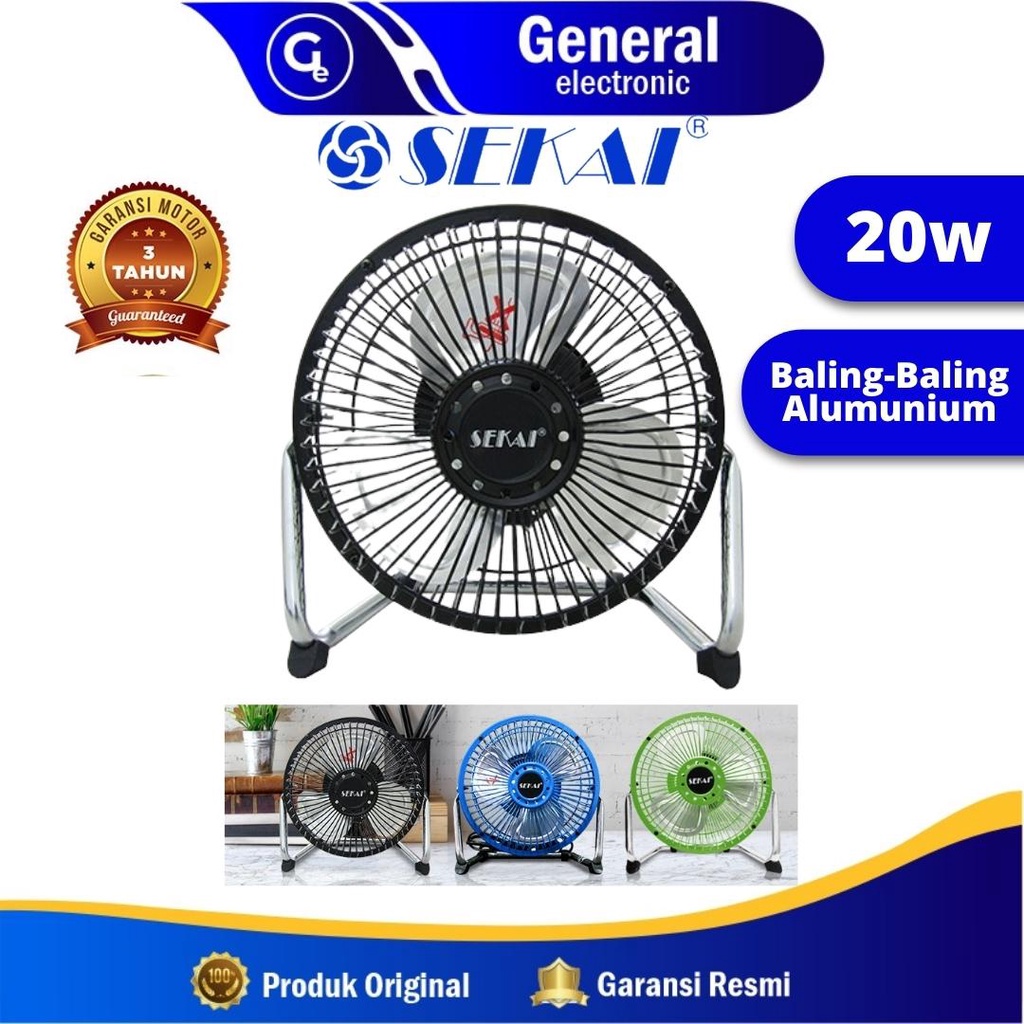 Kipas Angin Meja Tornado / Kipas Angin Duduk SEKAI 6 Inch - HFN 650 20 Watt