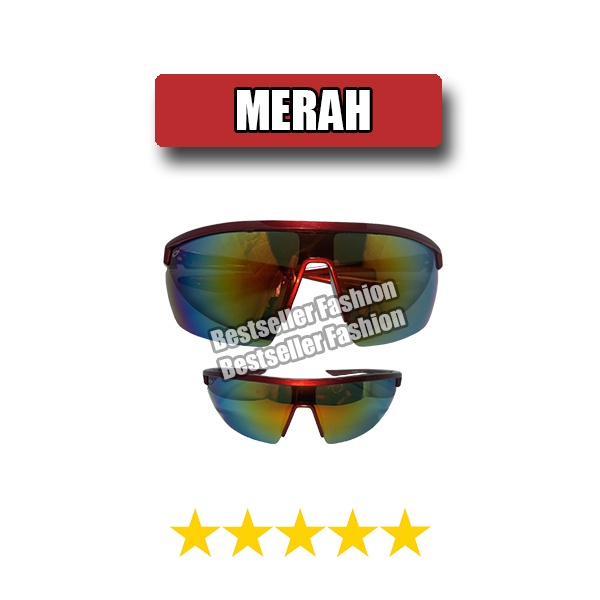 KACAMATA SPORT ANTI SILAU ANTI UV UNTUK KEPANTAI BERKENDARA KACA MATA HITAM  PRIA WANITA SUNGLASSES UV400