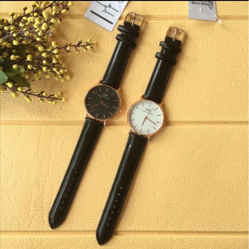[COD] JAM TANGAN DW FREE BOX + BATERAI CADANGAN Jam Tangan Couple Pria & Wanita Jama Tangan Pria Jam