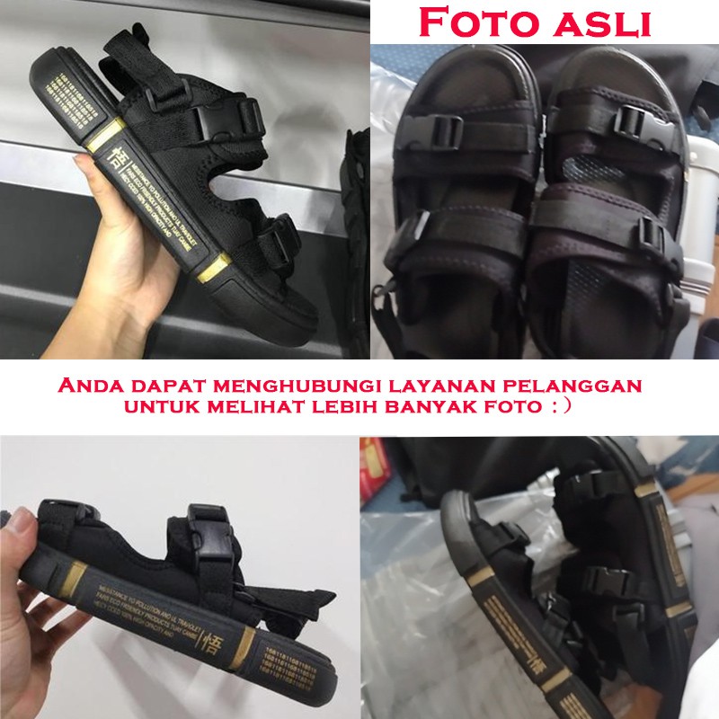 Sandal Gunung Pria Original Model Casual Sandal Gunung Modern Keren Cowok Ringan/Tidak Licin