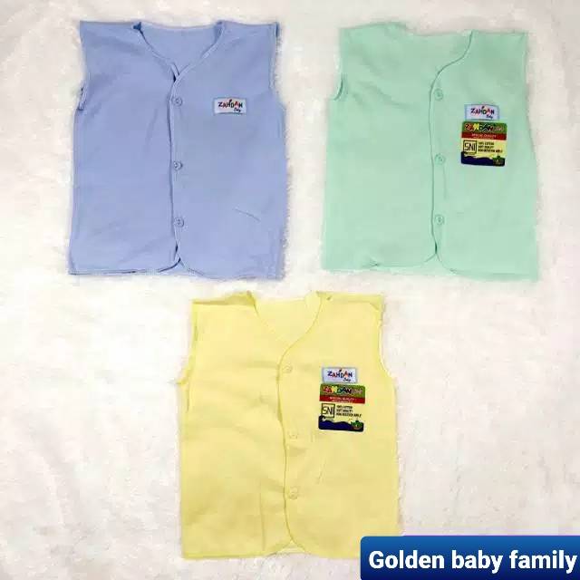 Baju Zahdan Lengan Buntung Warna Polos SNI 0-6 m