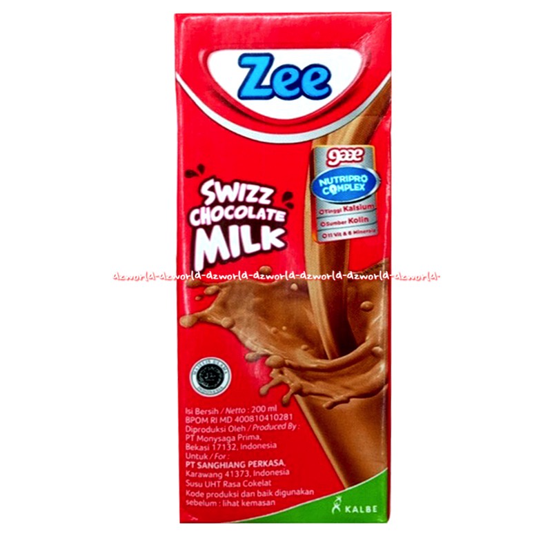 Zee Up &amp; Go 200ml Susu UHT Coklat Strawberry Susu Kotak Anak Siap Minum Cokelat Upgo Up&amp;go Zii