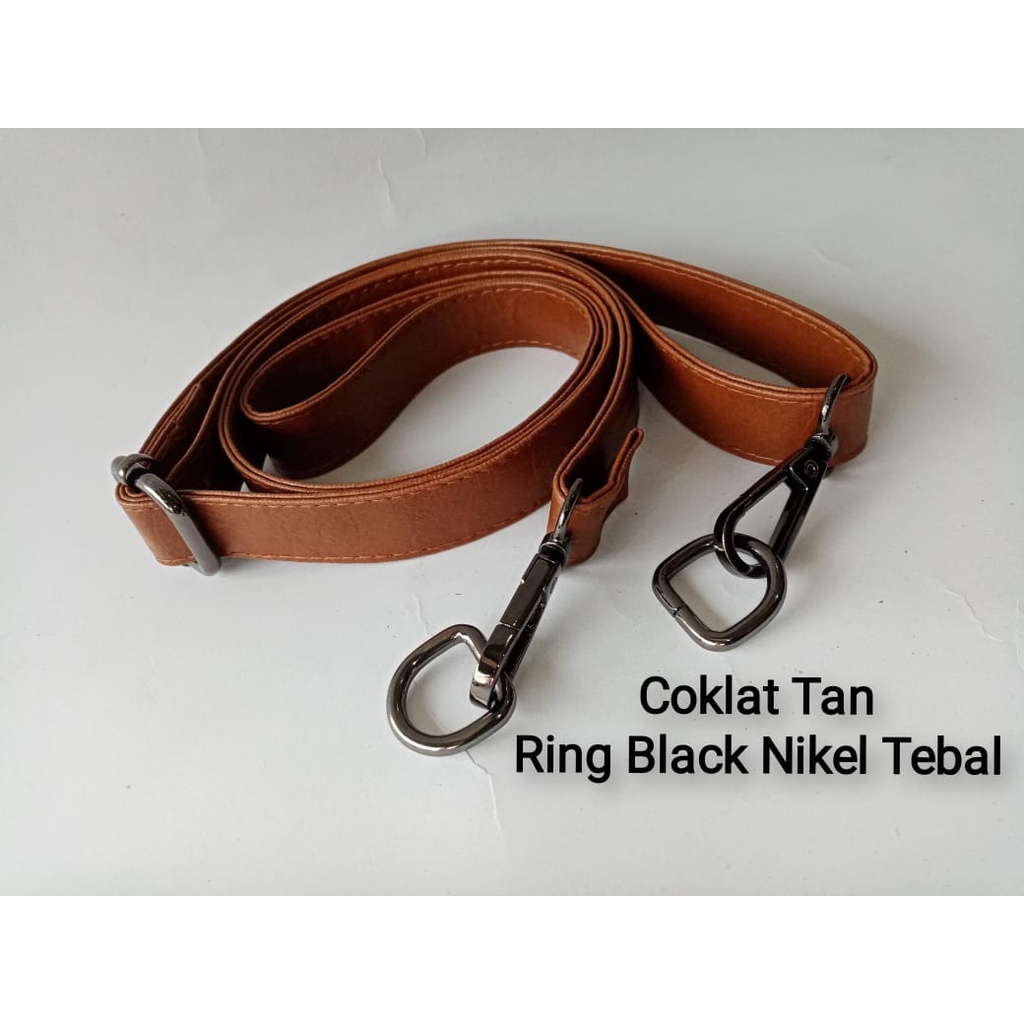 Strap Sling Bag 2 cm + Ring D Tali Tas Selempang Premium -strap leather-tas Slempang Wanita-SlingBag