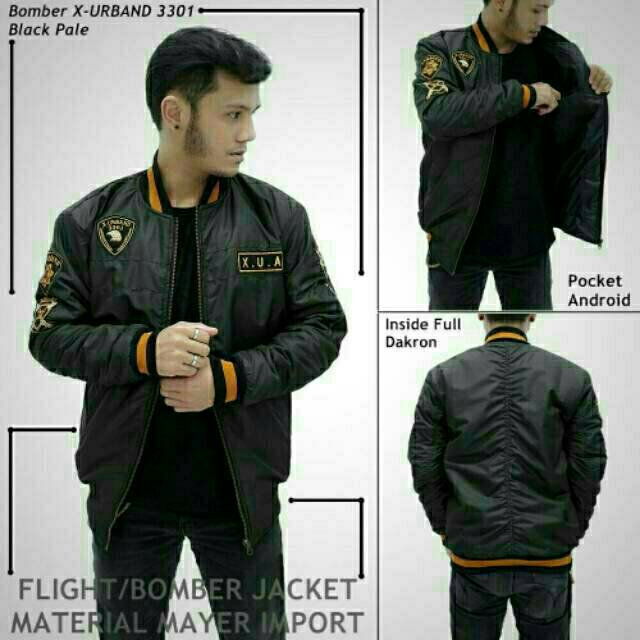 Jaket bomber pria