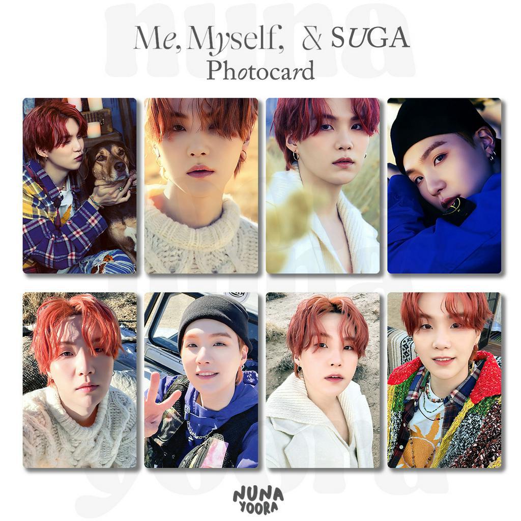 Me, Myself &amp; SUGA Photocard &quot;Wholly or Whole me&quot; BTS KPOP photocard Bangtan SUGA min yoongi 2023