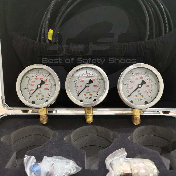 hydraulic pressure gauge kit excavator (3 gauge)