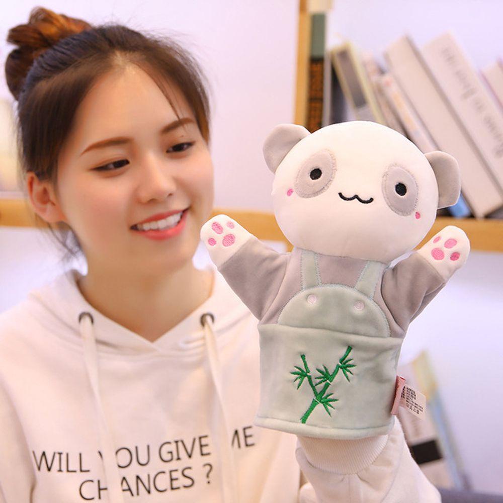 REBUY Rebuy Hand Puppet Cute Rabbit Soft Puppet Show Elephant Mainan Anak Kartun Hewan Mainan Edukasi Boneka Mainan