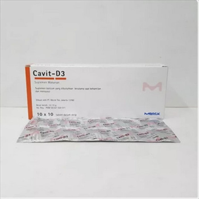 D-VITAMIN- CAVIT D3 1STRIP ISI 10TABLET -VITAMIN-D.