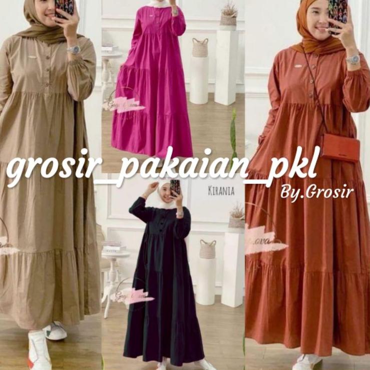 Siap Kirim.. MIDI DRESS RAYON/KIRANIA MIDI DRESS RAYON