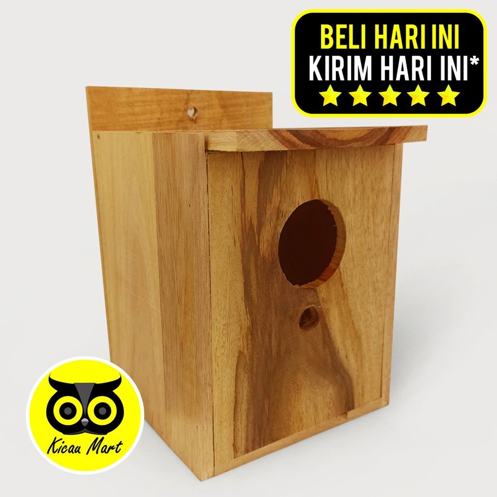 GLODOK GELODOK KAYU KOTAK PINTU ATAS KAYU GLODOK GLODOKAN SARANG PARKIT LOVEBIRD SUSUH TELUR BURUNG SARANG BREEDING BURUNG LOVE BIRD RUMAH BURUNG KENARI FALK NURI