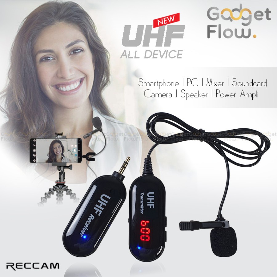 Microphone Mic Clip On Wireless 2.4G PRANK VLOG untuk Smartphone HP