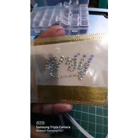 SWAROSKY HOTFIX HIJAB LOGO NAMA