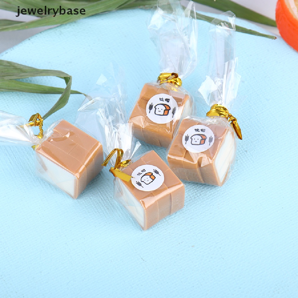 (jewelrybase) 2 Kantong Miniatur Roti Panggang Skala 1: 12 Untuk Dekorasi Rumah Boneka